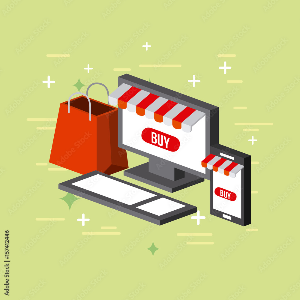 computer image flat vector icon illustration design graphic