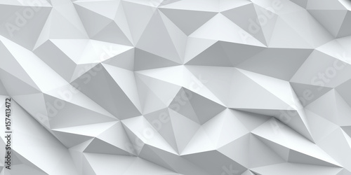 White background. Abstract triangle texture.