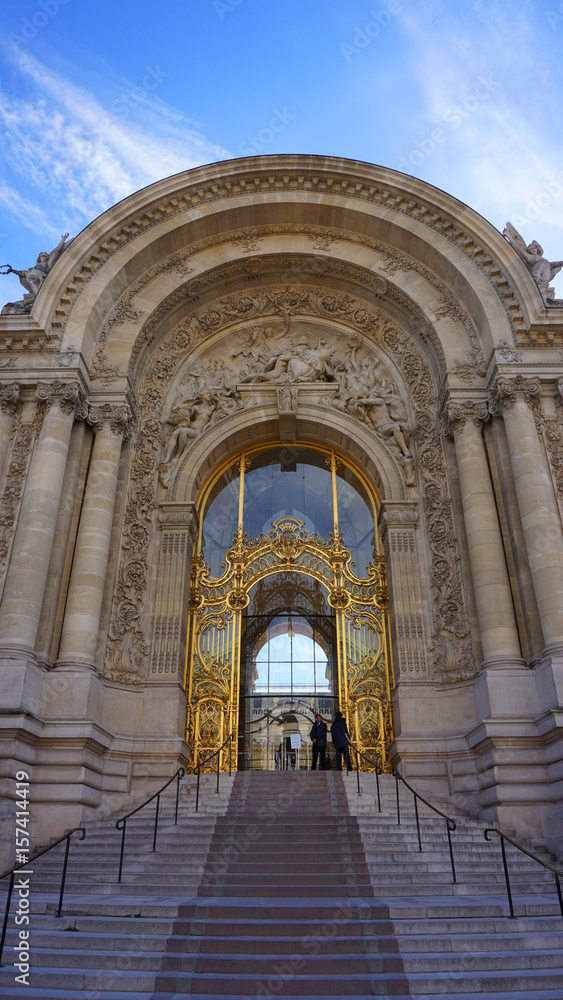 Photo of famous Petit Palais on a spring morning, Paris, France