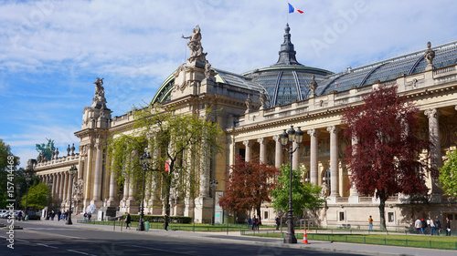 Photo of famous Grande Palais on a spring morning, Paris, France photo