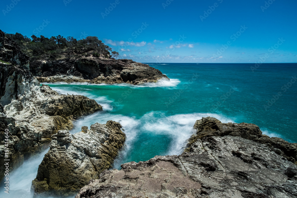 Long Exposure at North Stradbroke Island Brisbane Australia Long Exposure at North Stradbroke Island Brisbane Australia