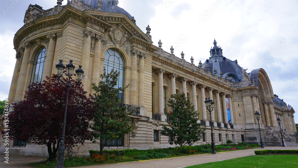 Photo of famous Petit Palais on a spring morning, Paris, France