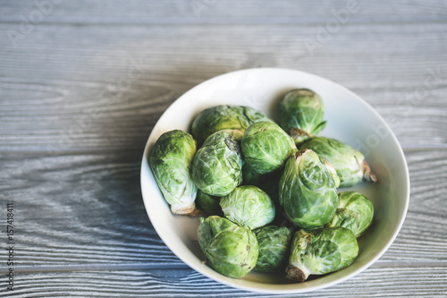 Ceramic Bowl of Brussels Sprouts