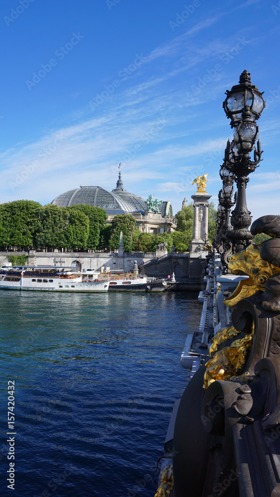 Obraz premium Photo of iconic Alexander III bridge, Paris, France
