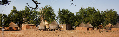 Foto African village huts