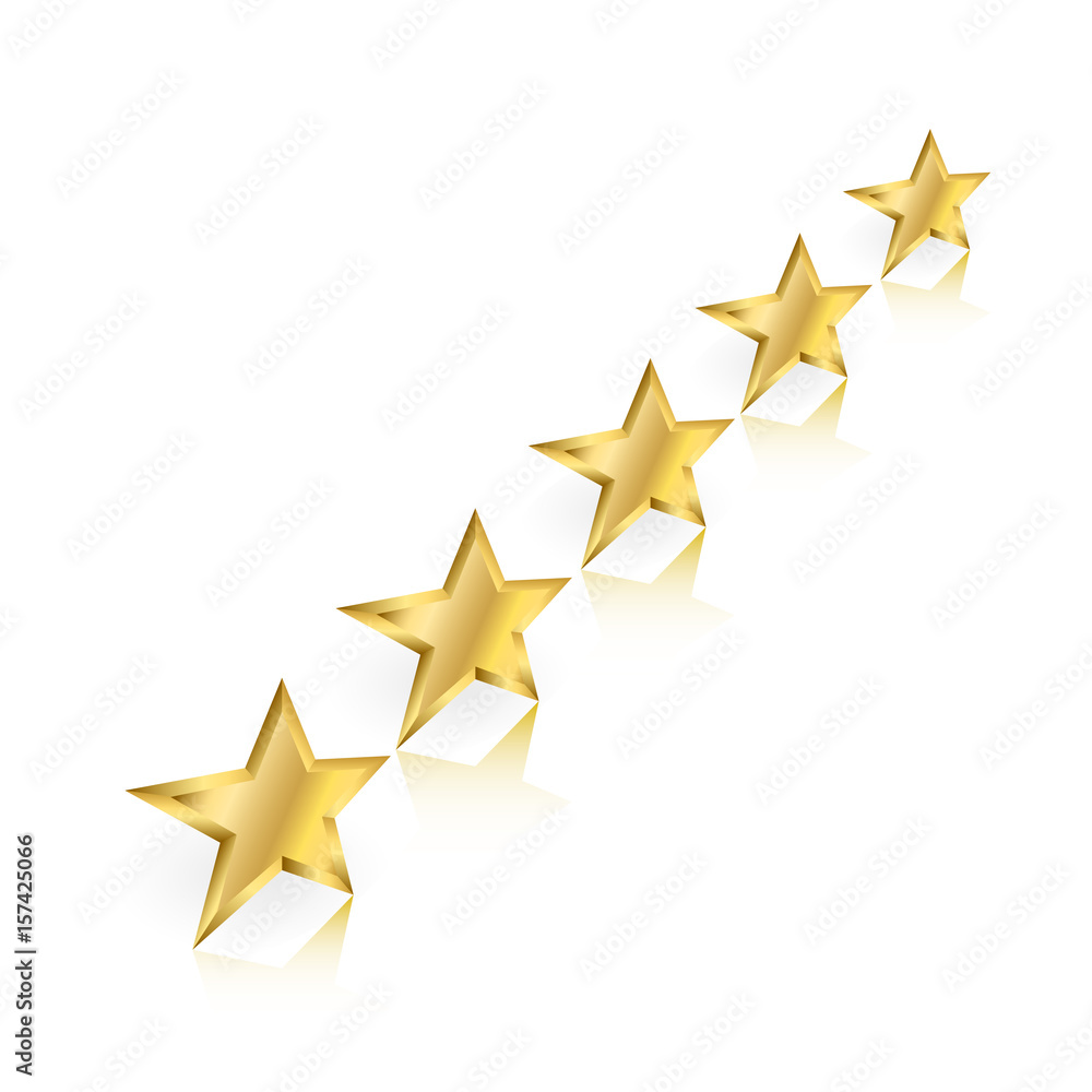 Five Gold Stars Perspective Five Gold Stars Perspective