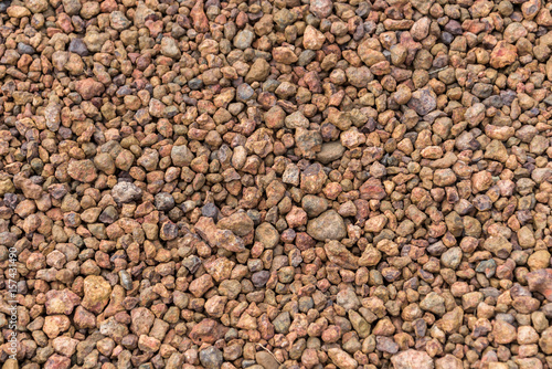 Red brown pebble floor texture