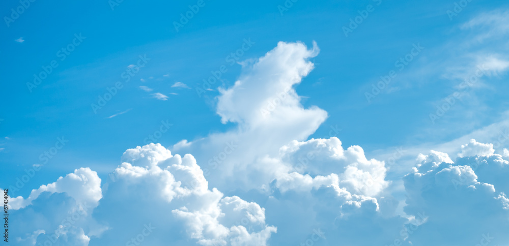 Clouds on blue sky background Clouds on blue sky background