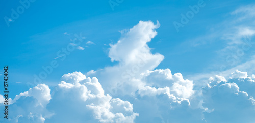 Clouds on blue sky background