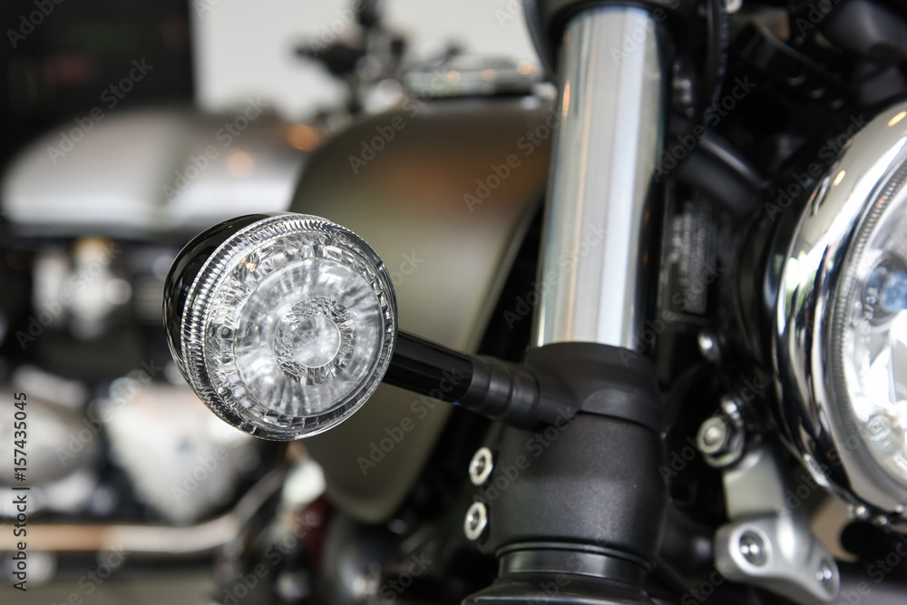 Fototapeta premium motorcycle turn signal LED light