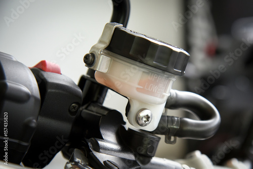 motorcycle brake fluid, brake reservoir