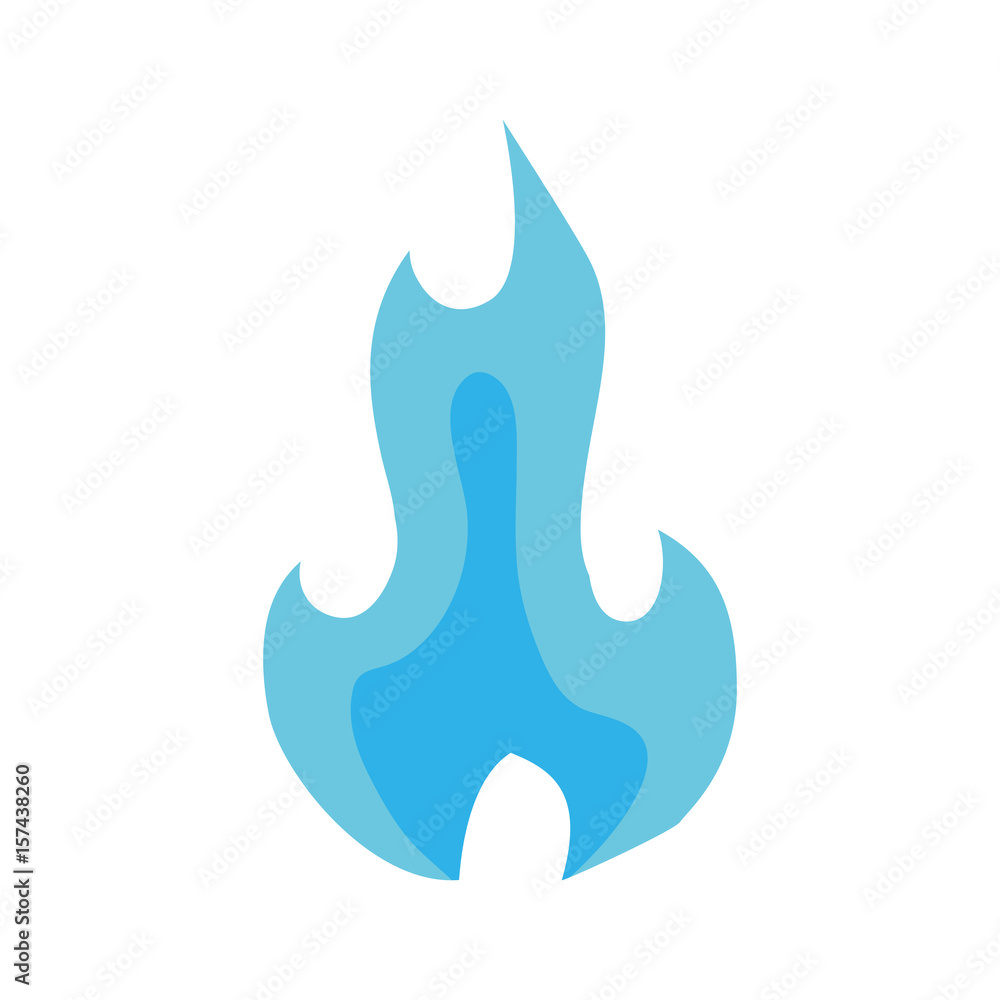 Fototapeta premium Fire burn flamme icon vector illustration graphic design