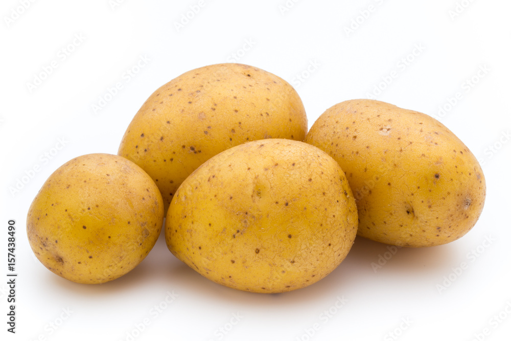 Raw potato isolated on white background. Raw potato isolated on white background.