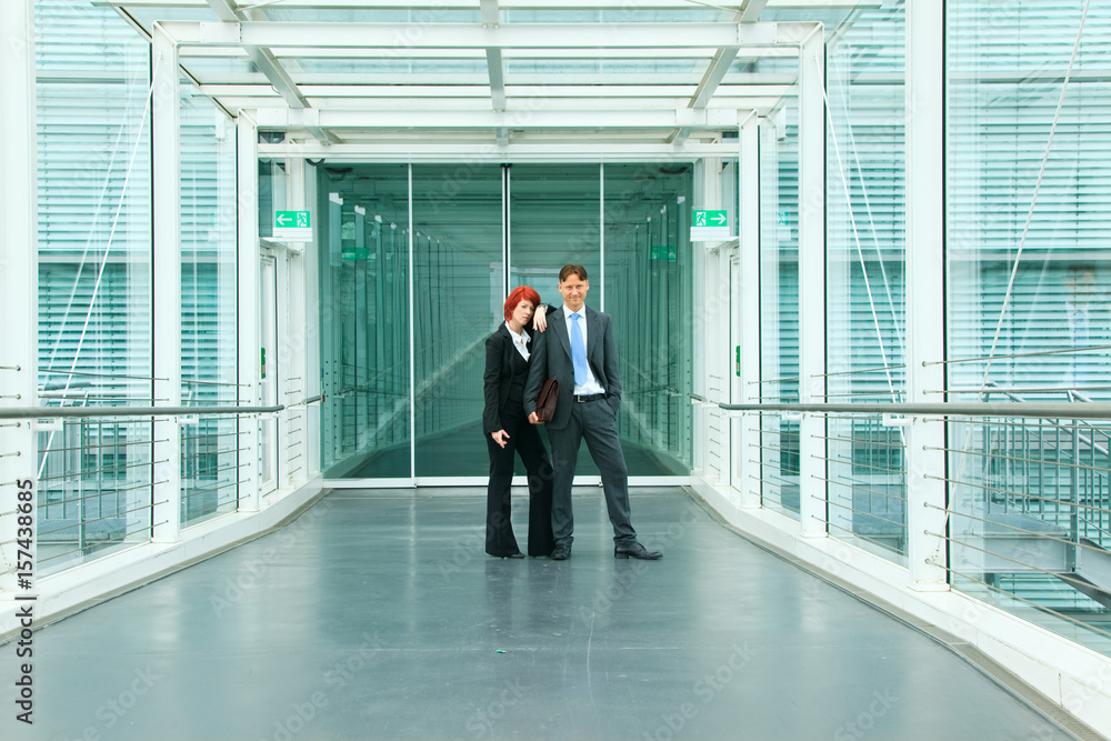 Business People In An Office Building Business People In An Office Building