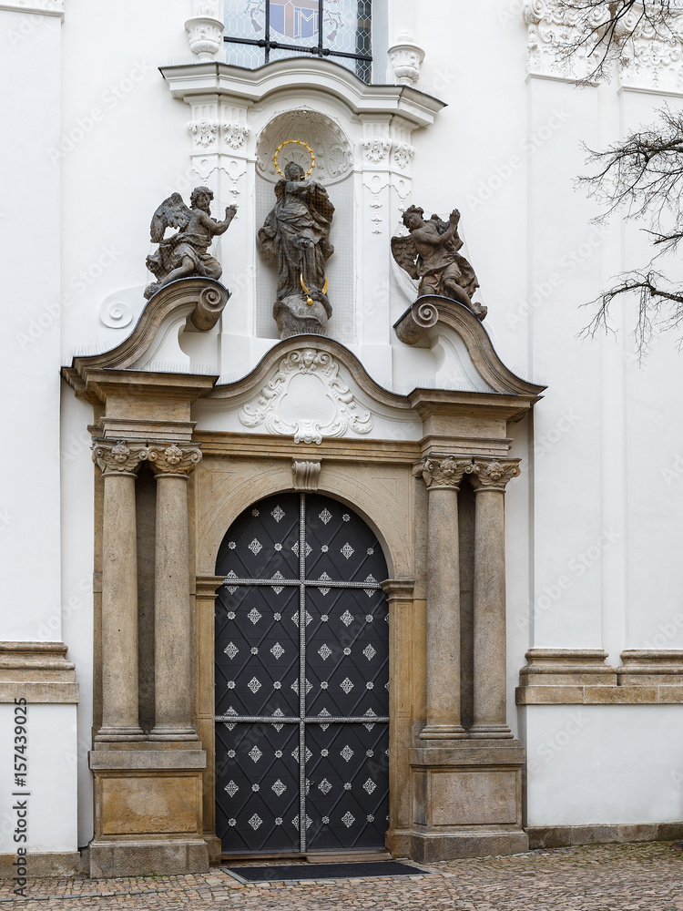 The door to the chapel in the Strahov Monastery