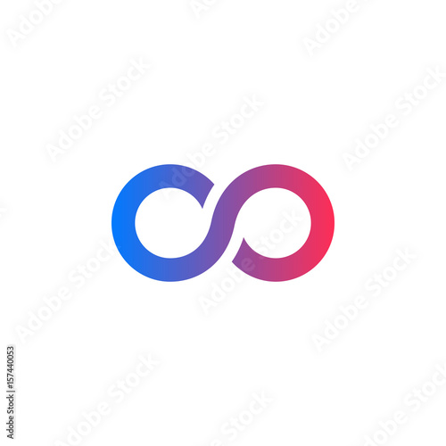 infinity symbol. lemniscate icon vector, solid logo illustration, colorful pictogram isolated on white
