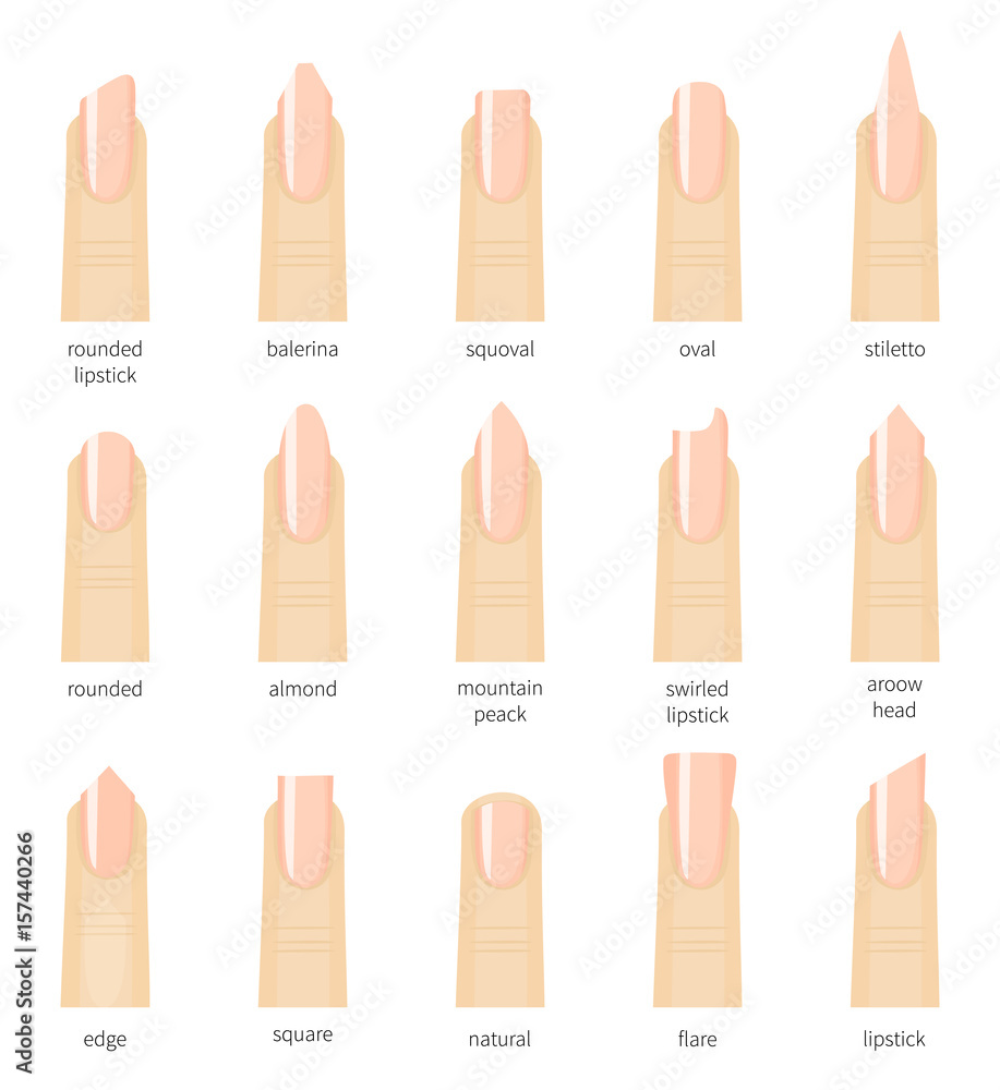 9 nail shape types and shapes to know for your next manicure