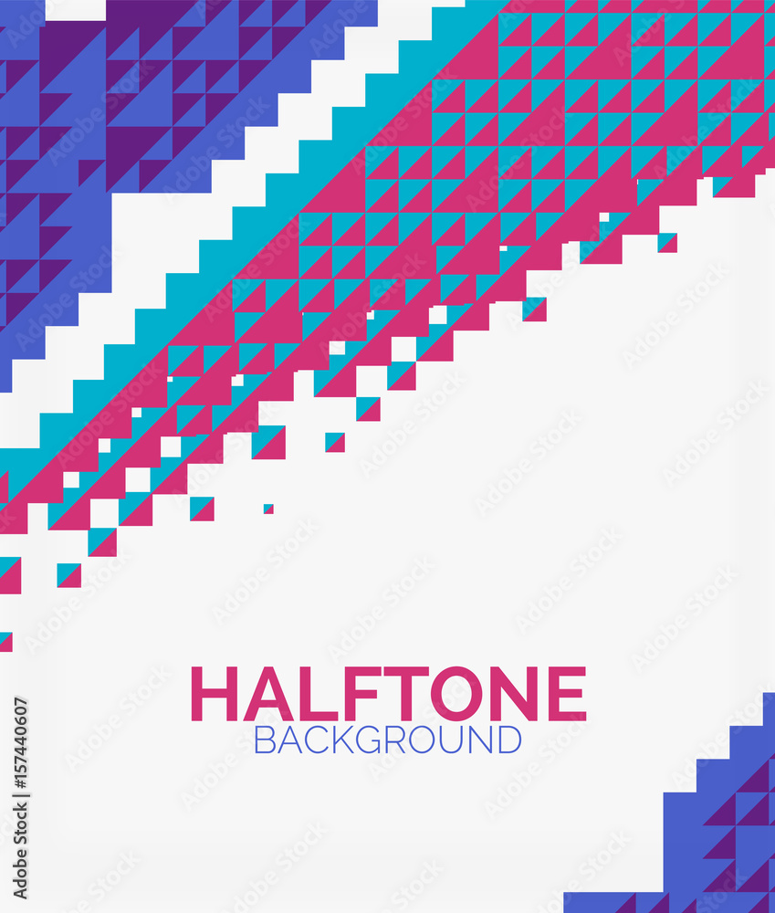 Naklejka premium Halftone color texture background
