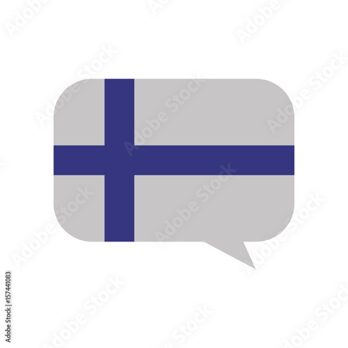 Finland flag emblem icon vector illustration graphic design