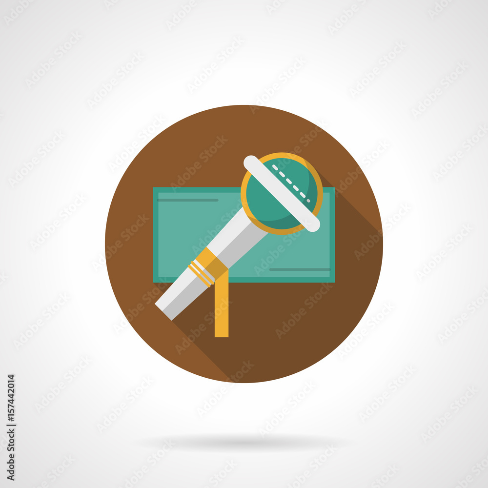 Vocal party flat round vector icon Vocal party flat round vector icon