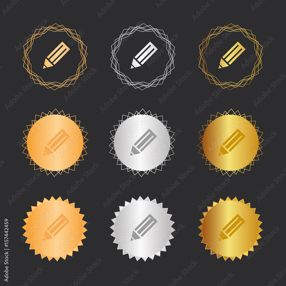Stift bearbeiten - Bronze, Silber, Gold Medaillen Stift bearbeiten - Bronze, Silber, Gold Medaillen