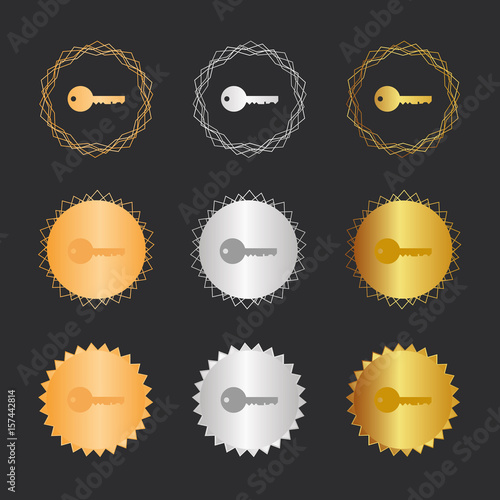 Schlüssel - Bronze, Silber, Gold Medaillen