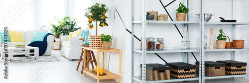 Schilderij op canvas Modern storage in apartment
