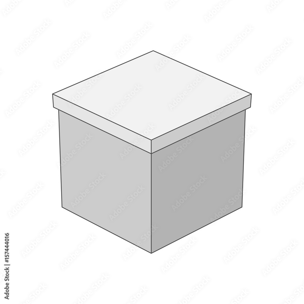 Vector Gift Box in outline Style Vector Gift Box in outline Style