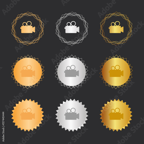 Projektor retro - Bronze, Silber, Gold Medaillen