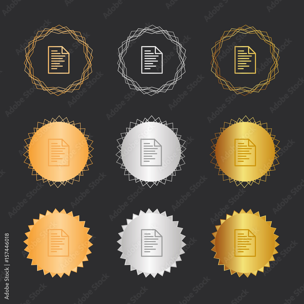 Dokument - Bronze, Silber, Gold Medaillen Dokument - Bronze, Silber, Gold Medaillen