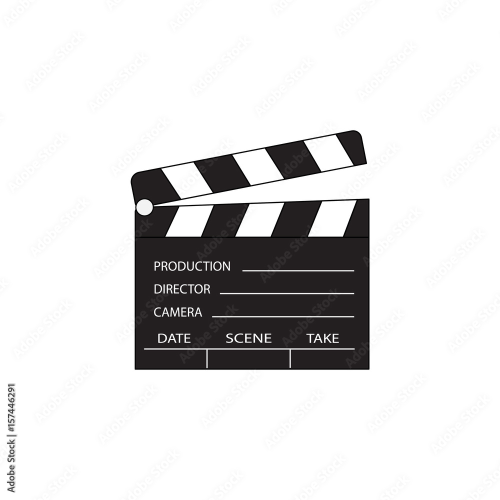 Fototapeta premium Clapper board icon