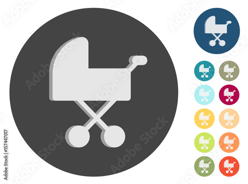 3D Icons - Babywagen