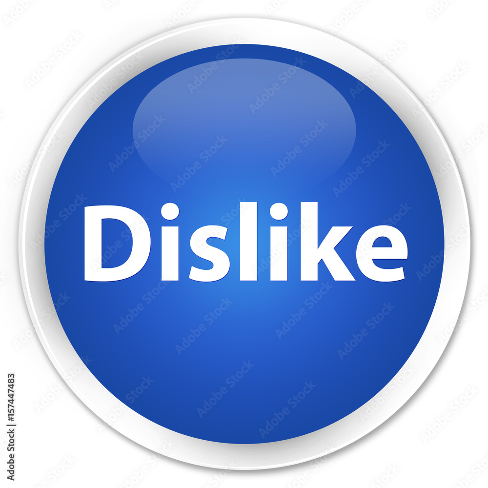 Dislike premium blue round button Dislike premium blue round button