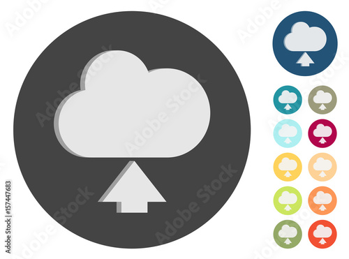 3D Icons - Wolke - Upload