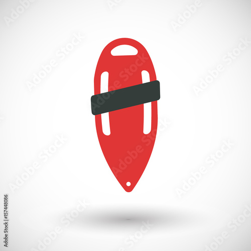 Obraz na płótnie Torpedo buoy vector flat icon w salonie