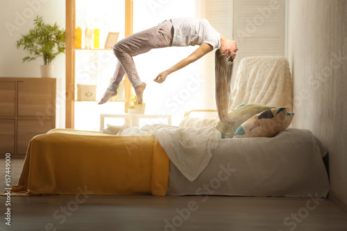 Sleep paralysis concept. Yo...