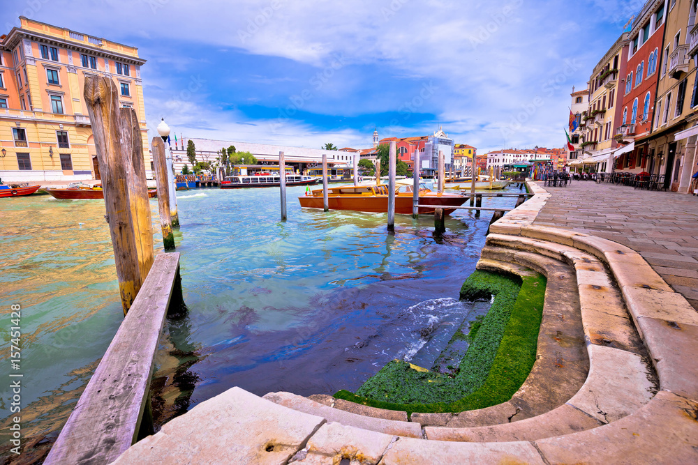 Colorful architecture of Venezia Canal Grande