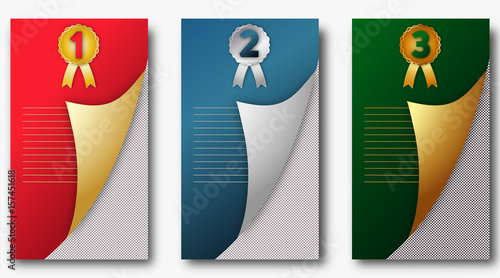 Minimal covers design. Template for promotion or rewarding