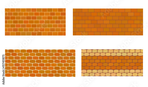 Various kinds of stone wall for garden. 