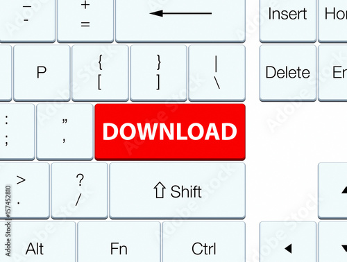 Download red keyboard button