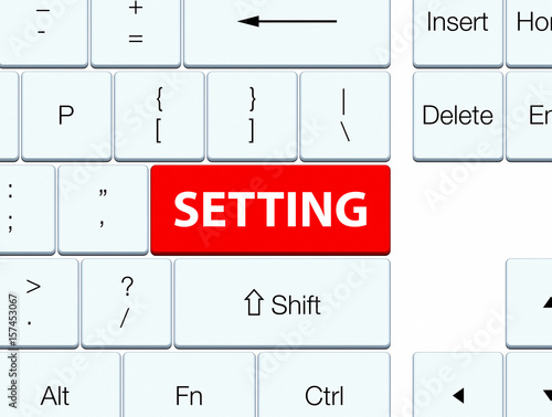 Setting red keyboard button