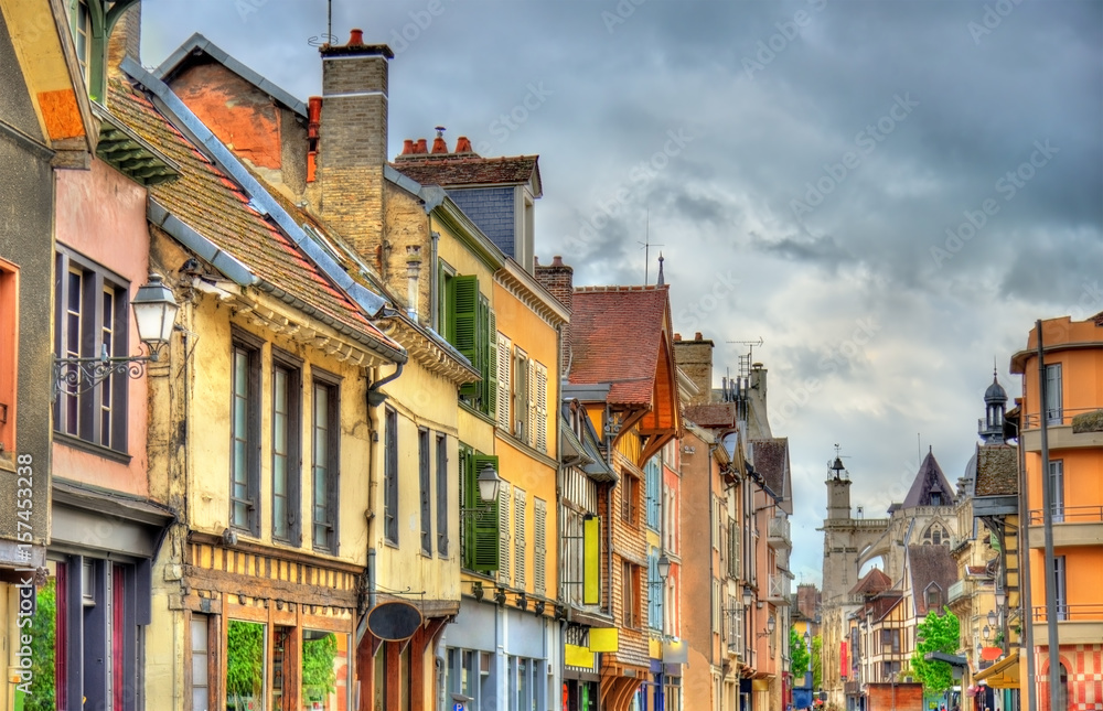 Traditional houses in Troyes, France