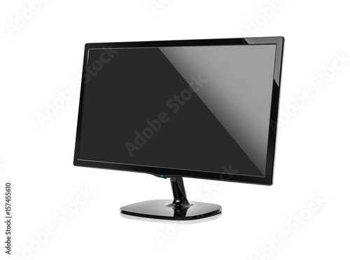 Computer monitor or TV isolated. photo