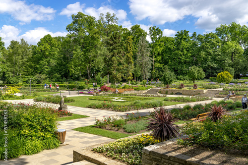 Mainz, Germany - May 25 : Volkspark, Stadtpark Mainz May 25, 2017 in Mainz, Germany.