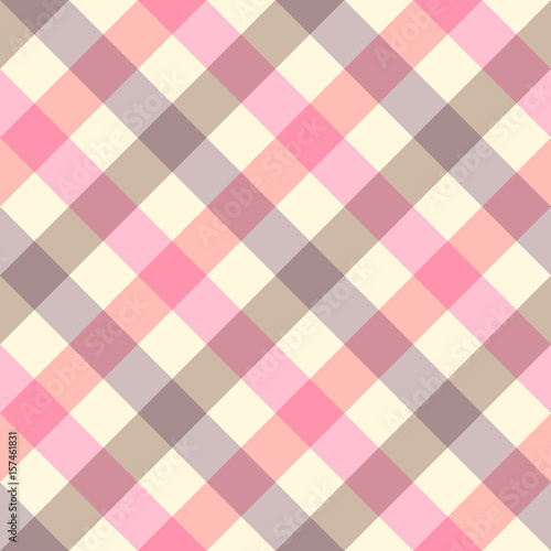  textures of fabrics in a cage, seamless background. vector.