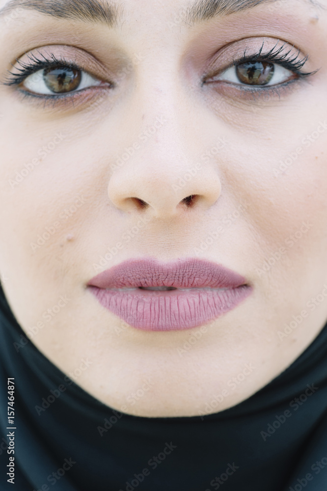 Young woman close up. Sexy plump lips Young woman close up. Sexy plump lips