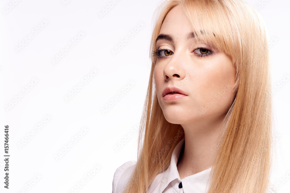 copy space, business woman on isolated background copy space, business woman on isolated background