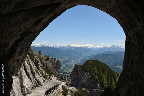 Cave entrance at Eisriesenwelt, Austria photo