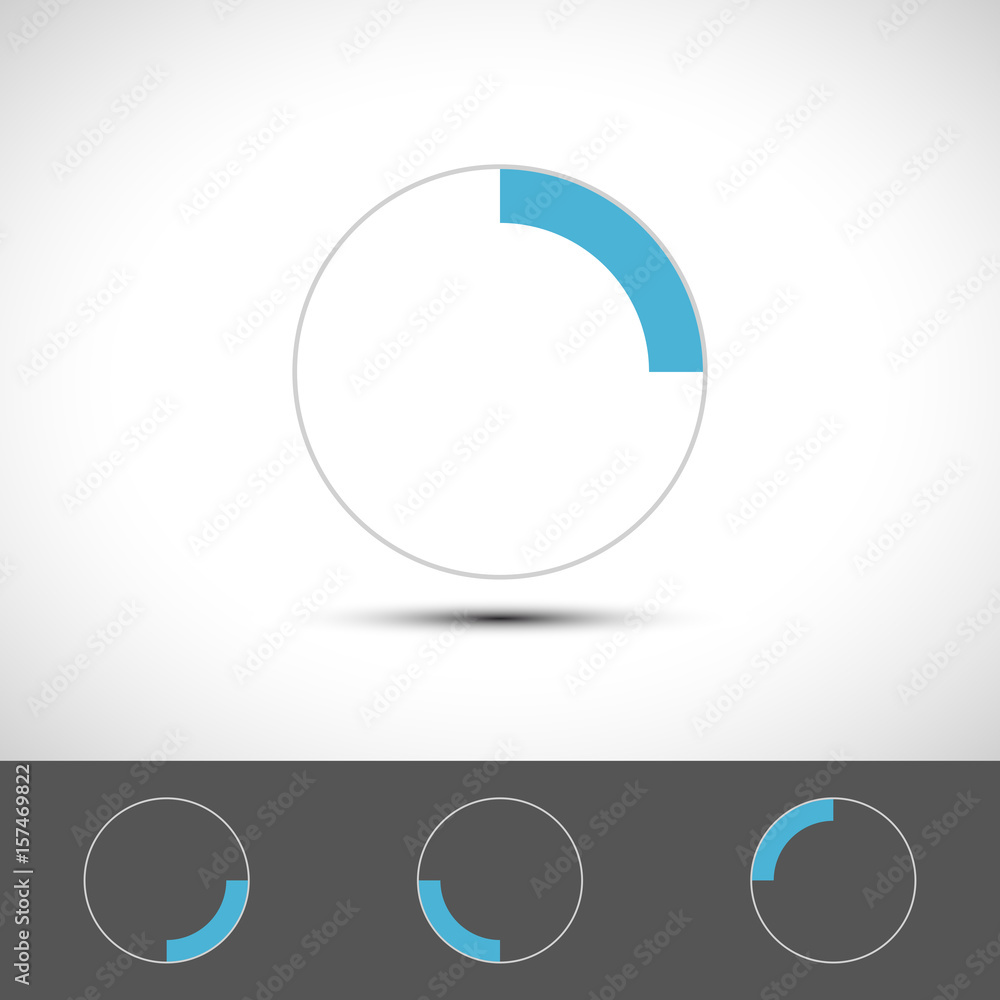 Set of progress indicator bar upload download web preloader vector illustration