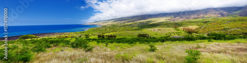 Beautiful landscape of South Maui. The backside of Haleakala Crater on the island of Maui